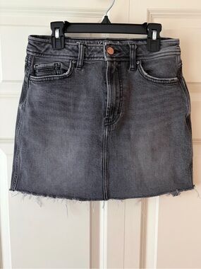 Calvin Klein Jean Skirt Grey High Waisted